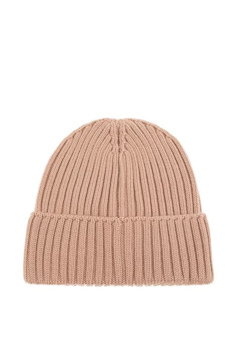 Berretto Tricot Rosa Con Patch Logo MONCLER ENFANT | 954-3B00012 M1131513
